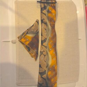 Elegant Paisley Tie and Pocket Square Set